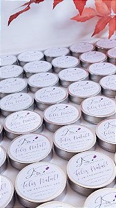 Kit 10 Velas na latinha 20g , Lembrancinha casamento, Batizado, Aniversário, Personalizada