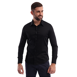 Camisa Social Empresarial Manga Longa Masculina