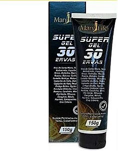 Super Gel 30 Ervas Massageador 150g Marylife   - Embalagem Bisnaga