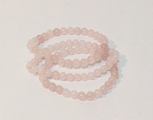 Pulseira rolada - Quartso Rosa