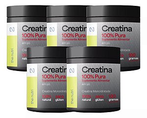 Kit 5 Creatina The Nutri