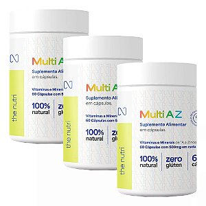 Kit 3 Multi A Z - Suplemento Alimentar em Cápsulas - The Nutri