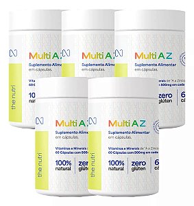 Kit 5 Multi A Z - Suplemento Alimentar em Cápsulas - The Nutri