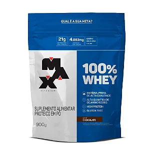 100% Whey Refil 900G - Max Titanium