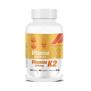 Vitamina D3 + Vitamina  K2 60 Tabletes