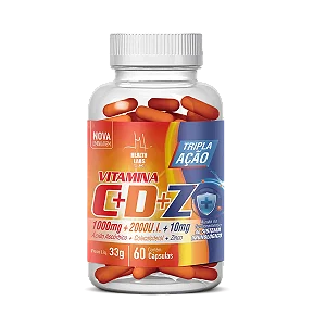 Vitamina C D Z 60 Cápsulas