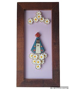 Quadro nossa senhora Aparecida lilás