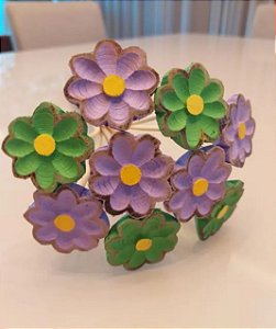 Buquê verde e lilás