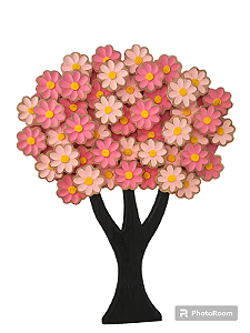 Árvore da vida rosa mesclado