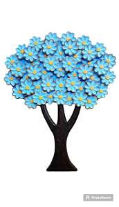 Árvore da vida azul claro