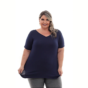 camiseta modal plus size tecido inteligente caimento perfeito feminino @TAMOSO