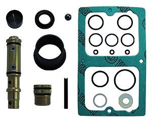 KIT REPARO BOMBA COM VÁLVULA 3 VIAS E COM BUJÃO ROSCA FINA