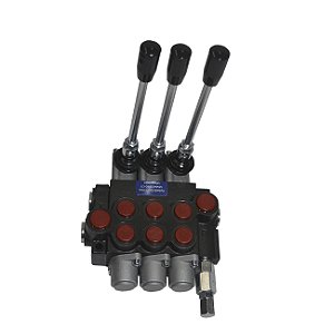 Comando Hidráulico 3 alavancas 45 LPM  Retorno Mola