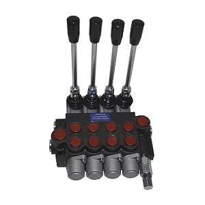 Comando Hidráulico 4 alavancas 45 LPM  Retorno Mola