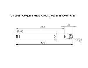 CONJUNTO HASTE AT 006 007 MBB AXOR S 1938