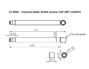 CONJUNTO HASTE AT 004 SCANIA 124P (REF 1354889)