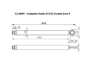 CONJUNTO HASTE AT 012 SCANIA EURO 5 (REF 1848921)