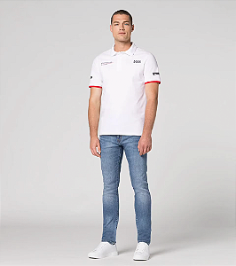 Camisa Polo Porsche x Boss Branca - Coleção Motorsport