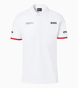 Camisa Polo Branca – Coleção Motorsport – Porsche x Boss
