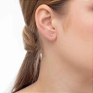 Brinco Prata Bola 3mm