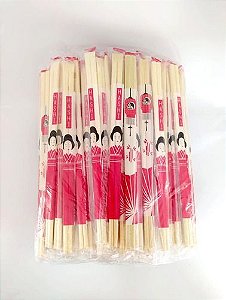 Hashi De Bambu Achatado Ganesh Emb De Plástico 100 Pares