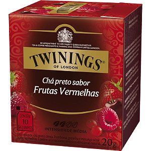 Cha Twinings Preto 20G DP C/ 10 Saches Frutas Vermelhas