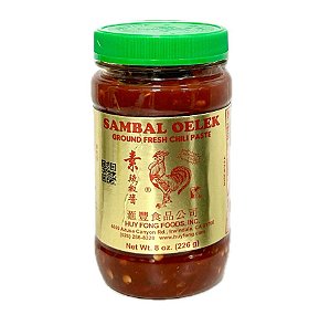 Molho de Pimenta Sambal Oelek Fresh Chili Huy Fong Galo 226G