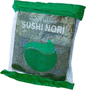 Alga Marinha Sushi Nori Green 140g com 50 folhas