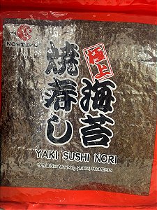 Alga Marinha Yakisushi Nori Nostimo Red 140g com 50 folhas