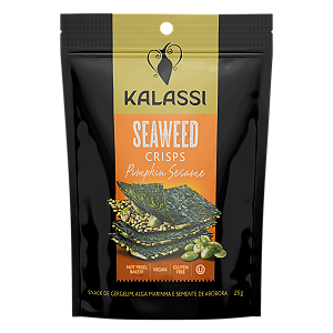 Snack De Gergelim, Alga Marinha e Semente de Abóbora Kalassi Pouch 25g