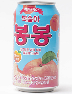 Bebida Haitai Peach Bonbon Suco de Pessego Big Lata 340ml
