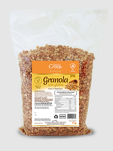 Granola com Aveia sem Glúten Coco e Amêndoas Leve Croc 1kg