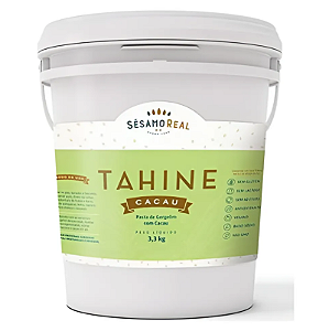 Tahine Cacau Sesamo Balde 3,3kg - Pasta de Gergelim