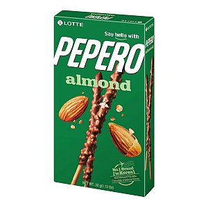 Biscoito Lotte Pepero Chocolate Almond Amendoa 32g