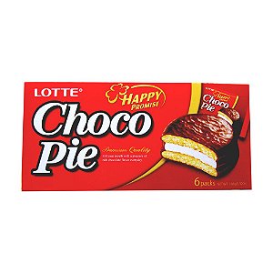 Bolinho Alfajor Lotte Choco Pie 6 unidades - 168g