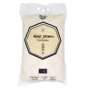 Arroz Japonês Japonica TaiChiMai grao Longo 5kg