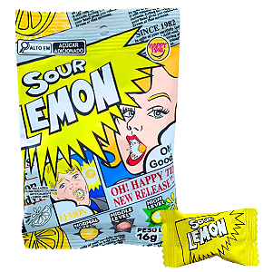 Bala Hard Candy Ultra Azeda Extreme Sour Lemon 16g