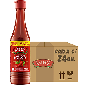 Molho De Pimenta Asteca 200ml Caixa com 24 unidades
