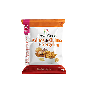 Palitos Salgados Quinoa e Gergelim Leve Croc 25G