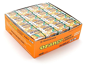 Chiclete Sabor Laranja Marukawa Bubble Gum - Unitario
