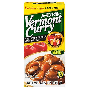 Curry Tablete Medium Medio House Vermont 115g