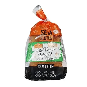 PÃO DE FORMA INTEGRAL VEGANO S/ GLÚTEN 350G