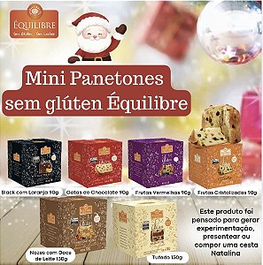 KIT PRESENTE 6 MINIPANETONES SEM GLÚTEN