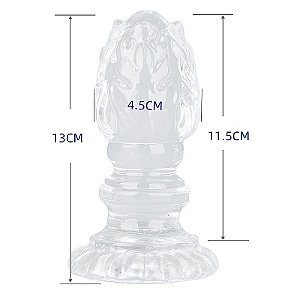 Plug Anal em Silicone / Com textura - 13,0x4,5cm