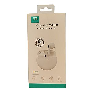 Fone de ouvido Bluetooth FAM - TWS03
