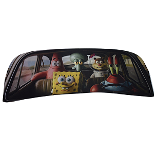 Tapa Sol Protetor Automotivo Personalizado para Fusca Bob Esponja