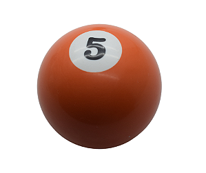 Manopla Bola de Câmbio Sinuca Laranja 5