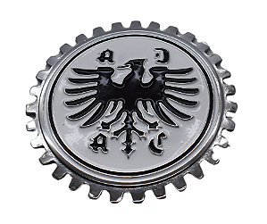 Emblema Escudo Eráldica Brasão Águia Deutschland Porshe, Fusca, Kombi - Branco