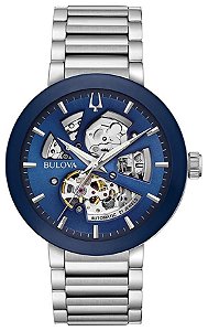 Relógio Bulova Prata | Futuro | Mostrador Azul | 96A204