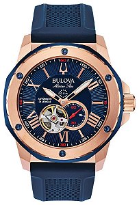 Relógio Bulova Bronze | Marine Star | Automático | Azul Marinho | 98A227